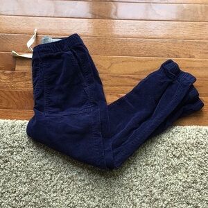 Hanna Andersson blue jogger corduroy pants size 8